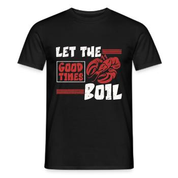 Krebse kochen Lustige Flusskrebse Hummer - Männer T-Shirt - Schwarz - Vorne - AI Model Male 178 light (178cm)