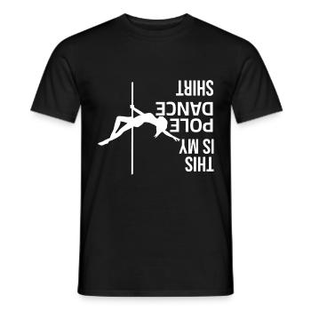 This is my Pole Dance Shirt - Men's T-Shirt - black - Front - AI Model Male 178 light (178cm)