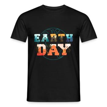 Earth Awareness Nature Rescue Plant Care - Men's T-Shirt - black - Front - AI Model Male 178 light (178cm)