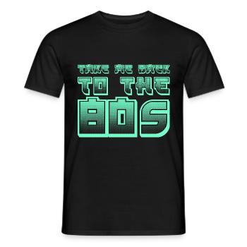 80s Kids - Men's T-Shirt - black - Front - AI Model Male 178 light (178cm)