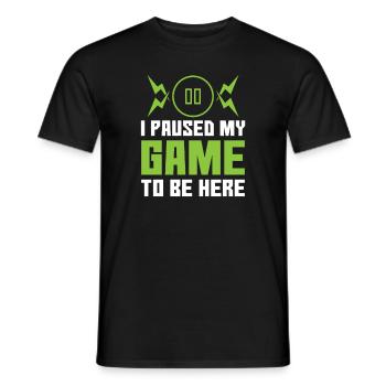 Gamer gaming gamers - Men's T-Shirt - black - Front - AI Model Male 178 light (178cm)