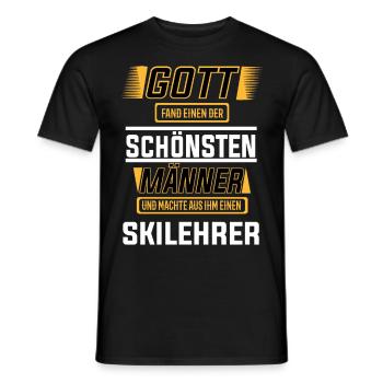 Skilehrer, einer der schönsten Männer der Welt - Männer T-Shirt - Schwarz - Vorne - AI Model Male 178 light (178cm)