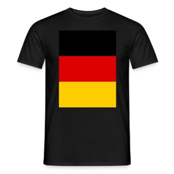 Germany Flag Germany German Flag German - Men's T-Shirt - black - Front - AI Model Male 178 light (178cm)
