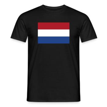 Netherlands Flag Netherlands Holland Dutch - Men's T-Shirt - black - Front - AI Model Male 178 light (178cm)