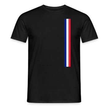 Frankreich Paris Eiffelturm Französische Fahne Fun - Männer T-Shirt - Schwarz - Vorne - AI Model Male 178 light (178cm)