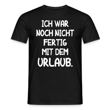Urlaub Reisen Arbeitskollege Arbeit Lustige Ferien - Männer T-Shirt - Schwarz - Vorne - AI Model Male 178 light (178cm)