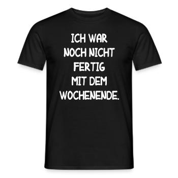 Wochenende Arbeitskollege Arbeit Lustige Ferien - Männer T-Shirt - Schwarz - Vorne - AI Model Male 178 light (178cm)