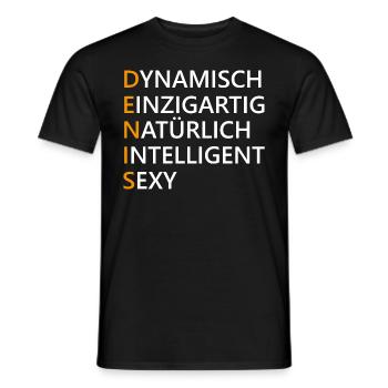 Denis Name Geschenk - Männer T-Shirt - Schwarz - Vorne - AI Model Male 178 light (178cm)