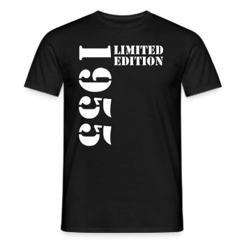 1955 Limited Edition Birthday Gift Wife Husband - Men's T-Shirt - black - Front - AI Model Male 178 light (178cm)
