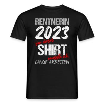 Ruhestand Rente Pension Renteneintritt Abschied - Männer T-Shirt - Schwarz - Vorne - AI Model Male 178 light (178cm)