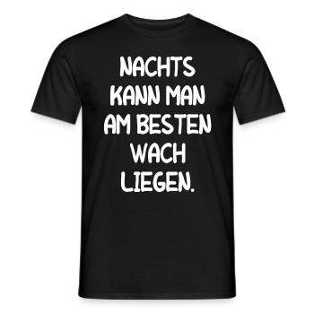 Müde Schlaflos Wach Bleiben Mitarbeiter Geschenk - Männer T-Shirt - Schwarz - Vorne - AI Model Male 178 light (178cm)