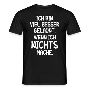 Müde Faul Job Schlafen Fertig Mitarbeiter Geschenk - Männer T-Shirt - Schwarz - Vorne - AI Model Male 178 light (178cm)