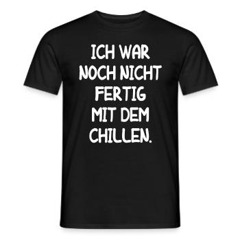 Müde Faul Job Chillen Fertig Mitarbeiter Geschenk - Männer T-Shirt - Schwarz - Vorne - AI Model Male 178 light (178cm)