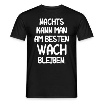 Müde Schlaflos Wach Bleiben Mitarbeiter Geschenk - Männer T-Shirt - Schwarz - Vorne - AI Model Male 178 light (178cm)