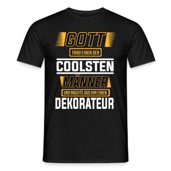 Dekorateur, einer der coolsten Männer der Welt - Männer T-Shirt - Schwarz - Vorne - AI Model Male 178 light (178cm)
