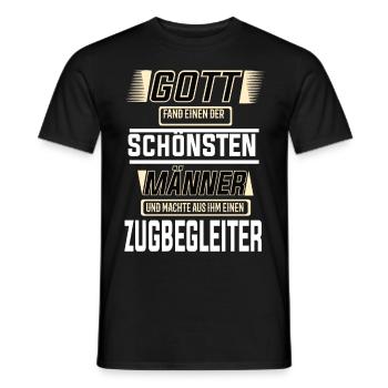 Zugbegleiter, einer der schönsten Männer der Welt - Männer T-Shirt - Schwarz - Vorne - AI Model Male 178 light (178cm)