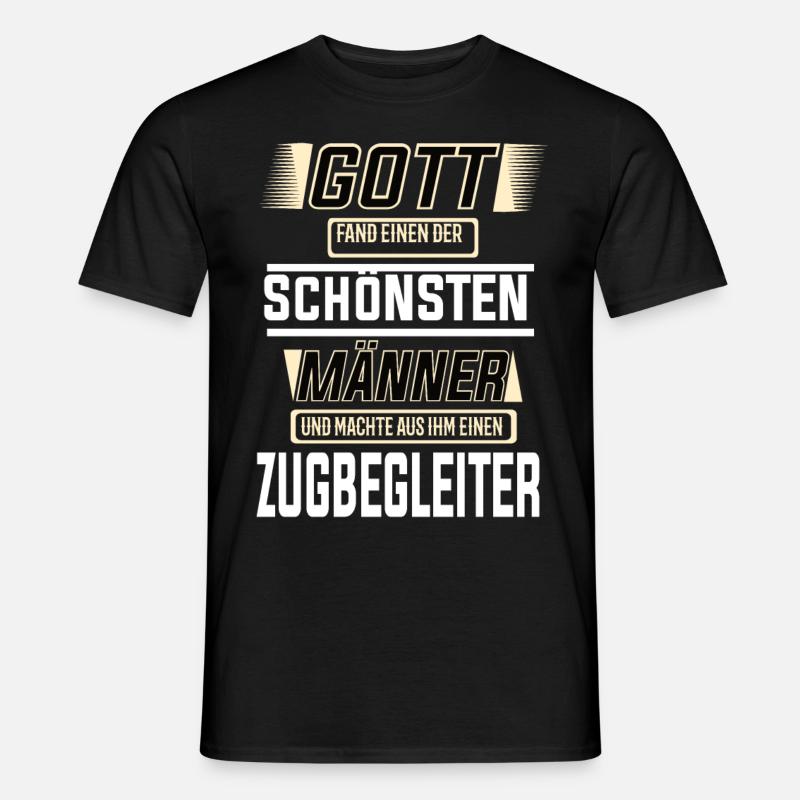 Zugbegleiter, einer der schönsten Männer der Welt - Männer T-Shirt - Schwarz