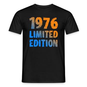 1976 Limited Edition Birthday Gift Wife Husband - Men's T-Shirt - black - Front - AI Model Male 178 light (178cm)