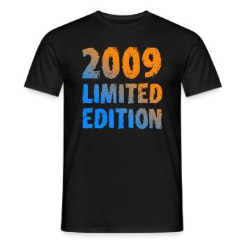 2009 Édition Limitée Anniversaire Cadeau Femme Mari - T-shirt homme - noir - Devant - AI Model Male 178 light (178cm)