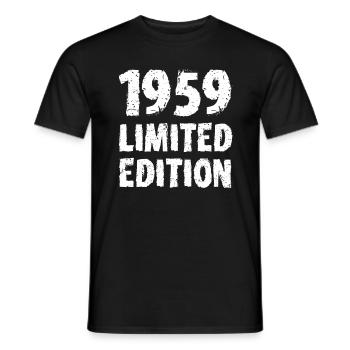 1959 édition limitée anniversaire cadeau femme mari - T-shirt homme - noir - Devant - AI Model Male 178 light (178cm)
