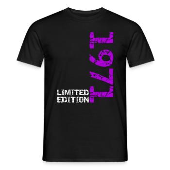 1971 édition limitée anniversaire cadeau femme mari - T-shirt homme - noir - Devant - AI Model Male 178 light (178cm)