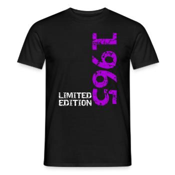 1965 édition limitée anniversaire cadeau femme mari - T-shirt homme - noir - Devant - AI Model Male 178 light (178cm)