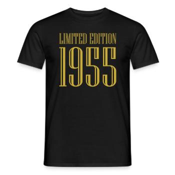1955 Limited Edition Birthday Gift Wife Husband - Men's T-Shirt - black - Front - AI Model Male 178 light (178cm)