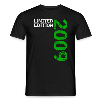 2009 Édition Limitée Anniversaire Cadeau Femme Mari - T-shirt homme - noir - Devant - AI Model Male 178 light (178cm)