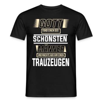 Trauzeugen einer der schönsten Männer der Welt - Männer T-Shirt - Schwarz - Vorne - AI Model Male 178 light (178cm)