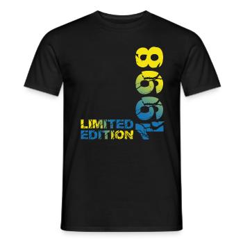 1998 édition limitée cadeau d’anniversaire femme mari - T-shirt homme - noir - Devant - AI Model Male 178 light (178cm)