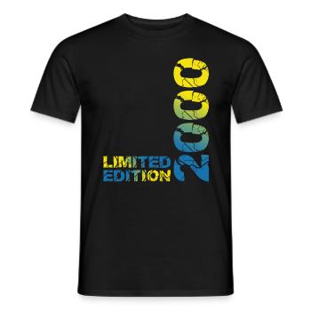 2000 Limited Edition Birthday Gift Wife Husband - Men's T-Shirt - black - Front - AI Model Male 178 light (178cm)