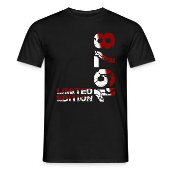 1978 édition limitée cadeau d’anniversaire femme mari - T-shirt homme - noir - Devant - AI Model Male 178 light (178cm)