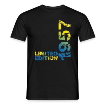 1957 édition limitée anniversaire cadeau femme mari - T-shirt homme - noir - Devant - AI Model Male 178 light (178cm)