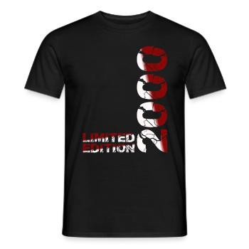 2000 Limited Edition Birthday Gift Wife Husband - Men's T-Shirt - black - Front - AI Model Male 178 light (178cm)