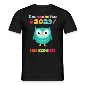 Kindergarten 2023 Ich Komme Jungen Kita Geschenk - Männer T-Shirt - Schwarz - Vorne - AI Model Male 178 light (178cm)