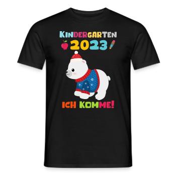 Kindergarten 2023 Ich Komme Jungen Kita Geschenk - Männer T-Shirt - Schwarz - Vorne - AI Model Male 178 light (178cm)
