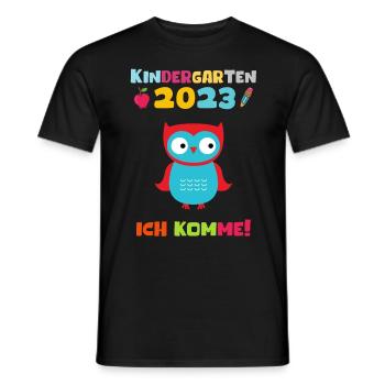 Kindergarten 2023 Ich Komme Jungen Kita Geschenk - Männer T-Shirt - Schwarz - Vorne - AI Model Male 178 light (178cm)