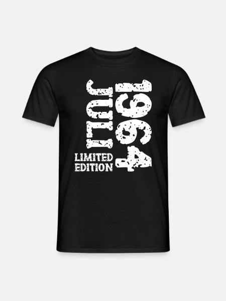 1964 Juli Limited Edition Geburtstag Geschenk - Männer T-Shirt - Schwarz