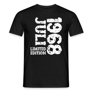 1968 Juli Limited Edition Geburtstag Geschenk - Männer T-Shirt - Schwarz - Vorne - AI Model Male 178 light (178cm)