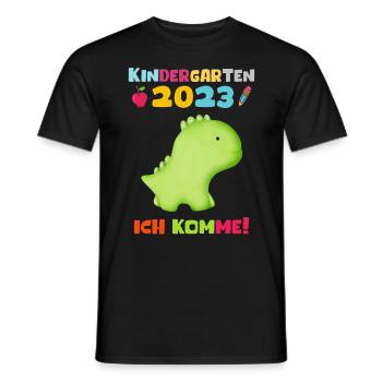 Kindergarten 2023 Ich Komme Jungen Kita Geschenk - Männer T-Shirt - Schwarz - Vorne - AI Model Male 178 light (178cm)