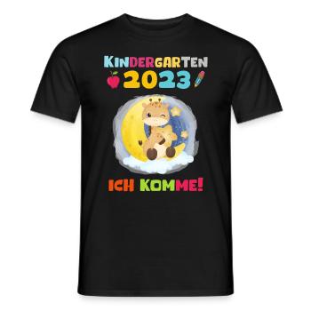 Kindergarten 2023 Ich Komme Mädchen Kita Geschenk - Männer T-Shirt - Schwarz - Vorne - AI Model Male 178 light (178cm)