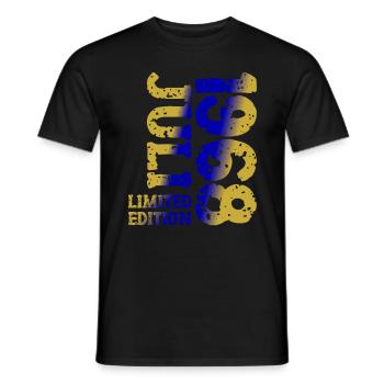 1968 Juli Limited Edition Geburtstag Geschenk - Männer T-Shirt - Schwarz - Vorne - AI Model Male 178 light (178cm)