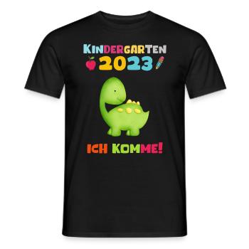 Kindergarten 2023 Ich Komme Jungen Kita Geschenk - Männer T-Shirt - Schwarz - Vorne - AI Model Male 178 light (178cm)
