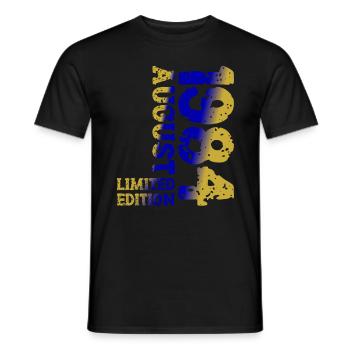 1984 Août Édition Limitée 39e Tenue d’anniversaire - T-shirt homme - noir - Devant - AI Model Male 178 light (178cm)