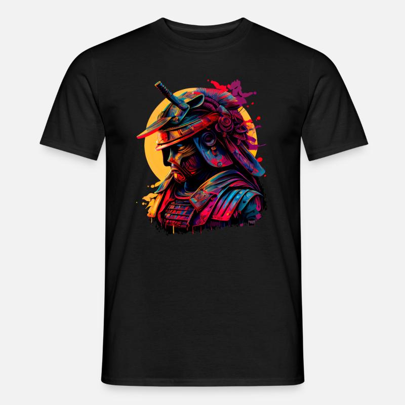 illustration Samurai Warrior Japan - Men’s T-shirt - black