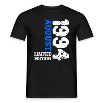 1994 August Limited Edition 29. Geburtstag Outfit - Männer T-Shirt - Schwarz - Vorne - AI Model Male 178 light (178cm)