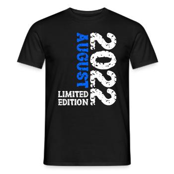 2022 août édition limitée 1er anniversaire - T-shirt homme - noir - Devant - AI Model Male 178 light (178cm)
