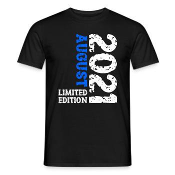 2021 août édition limitée 2nd anniversaire tenue - T-shirt homme - noir - Devant - AI Model Male 178 light (178cm)