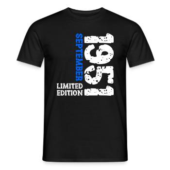 1951 Septembre Edition Limitée 72e Anniversaire Déco - T-shirt homme - noir - Devant - AI Model Male 178 light (178cm)