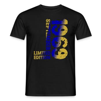 1969 Septembre Édition Limitée 54th Birthday Deco - T-shirt homme - noir - Devant - AI Model Male 178 light (178cm)